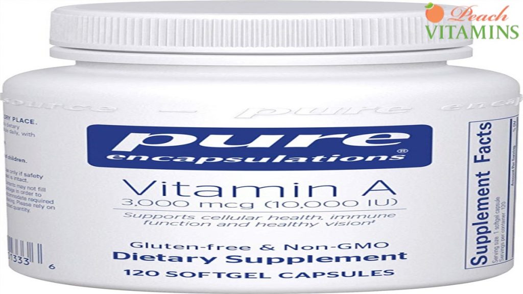 Pure Encapsulations Vitamin A 10000 for Healthy Skin, Vision and a Strong Immune System