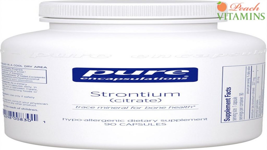 Pure Encapsulations Strontium Citrate for Bone Strength and Function
